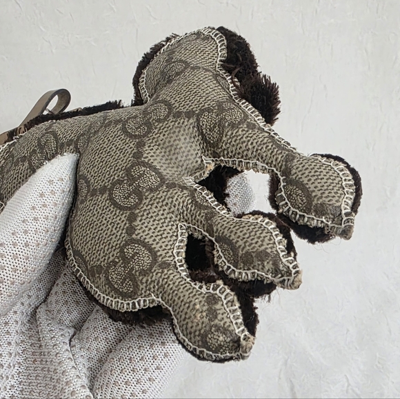 Auth Gucci Guccioli Poodles Lulu Leather Keyring/Bagcharm - Picture 8 of 9